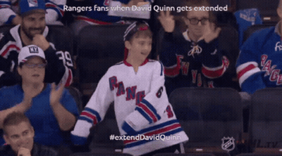 Boy In Rangers Jersey Dancing In Crowd GIF