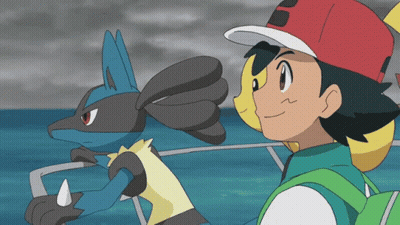 Boy in Red Hat Standing Next to Pokemon on Boat