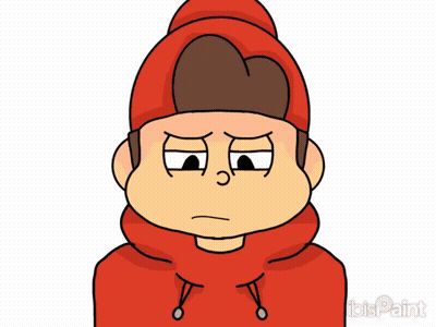 Boy in Red Hoodie and Hat With Ibis Paint