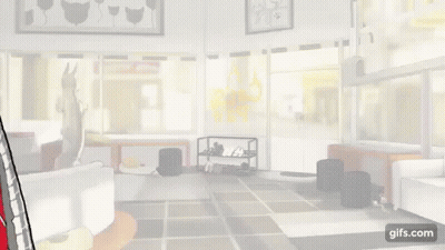 Boy In Red Jacket And Hat Standing In Room GIF