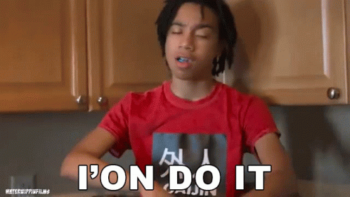 Boy In Red Shirt Brushing Teeth GIF