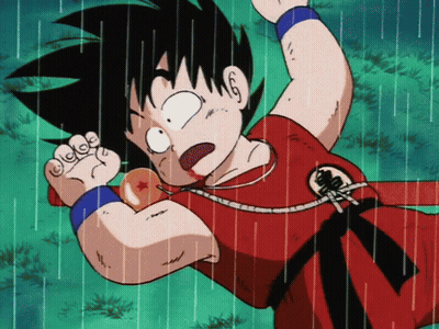 Boy in Red Shirt Saying Goku