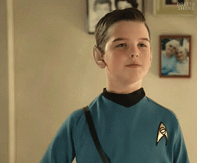 Boy In Star Trek Uniform GIF