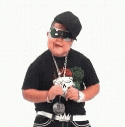 Boy In Sunglasses Hat And Belt GIF