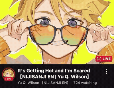 Boy In Sunglasses Saying It's Getting Hot And I'm Scared GIF