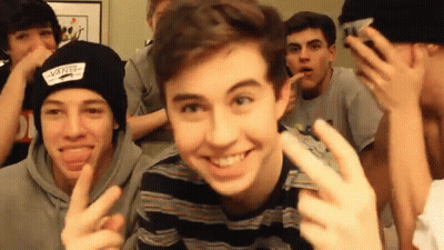 Boy In Vans Hat Giving Middle Finger GIF