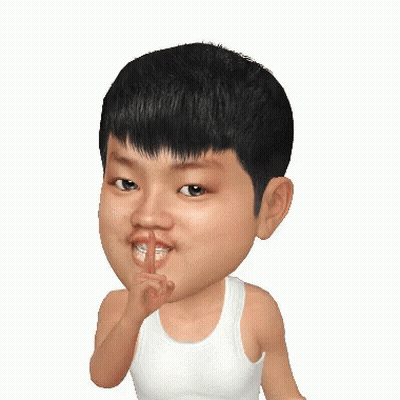 Boy In White Tank Top Making Shhh Sign GIF