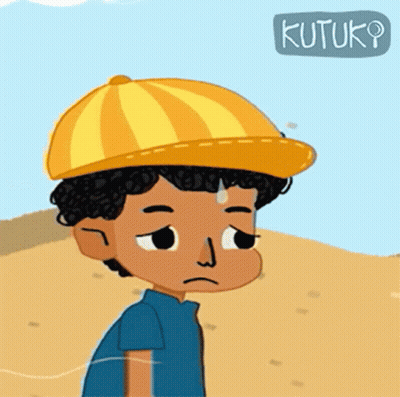 Boy In Yellow Hat Saying Kutuk GIF