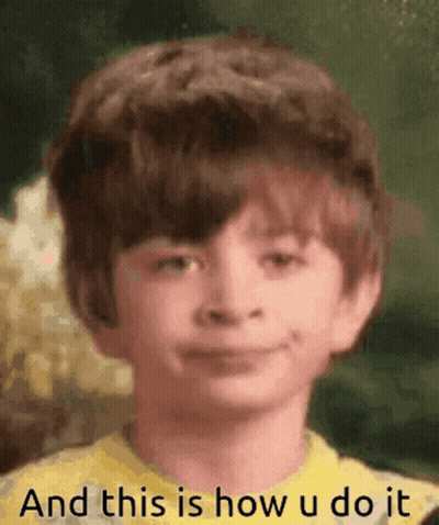 Boy In Yellow Shirt Saying And This Is How U Do It GIF