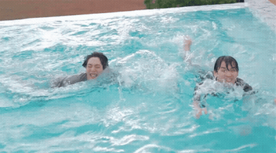 Boy Jumping On Trampoline In RS Shirt GIF