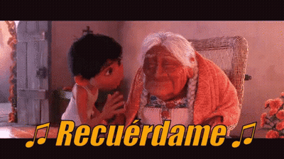 Boy Kissing Elderly Woman Recuerdame GIF