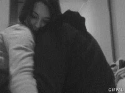 Boy Kissing Girl On Cheek GIF