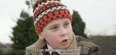 Boy Knitted Hat Plaid Jacket I Can Destroy You GIF