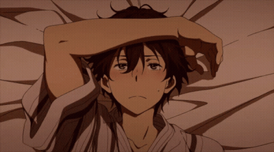 Boy Laying On Bed Covering Face GIF