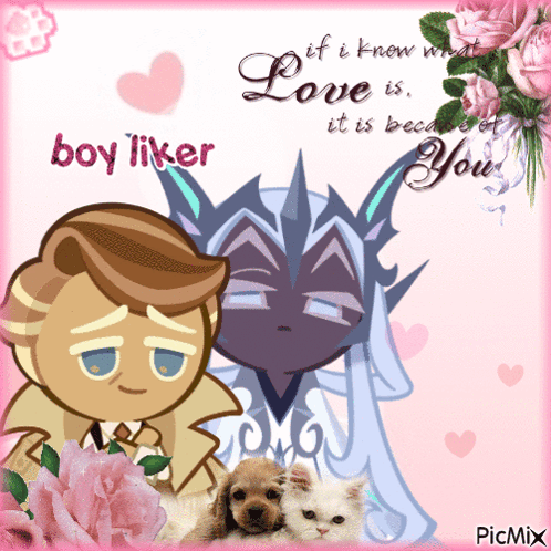 Boy Liker And Girl Love Is Because You GIF