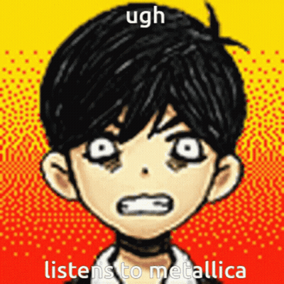 Boy Listening To Metallica Ugh GIF
