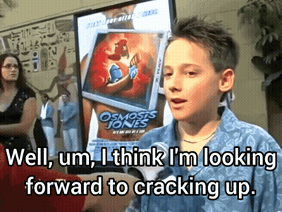 Boy Looking Forward To Osmosis Jones Poster GIF