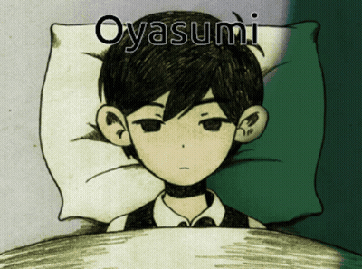 Boy Lying On Bed Oyasumi GIF