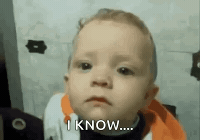 Boy Making Funny Face Saying I Know GIF
