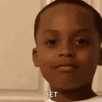 Boy Making Funny Face With Bet On Face GIF