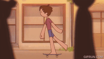 Boy On Skateboard Gifrun.com GIF