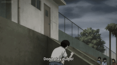 Boy On Slide Don't Play Dumb GIF
