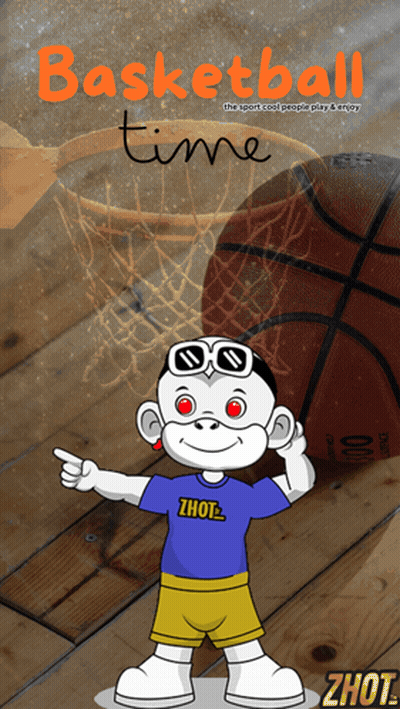 Boy Pointing At Basketball Saying Basketball Time GIF