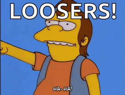 Boy Pointing At Loosters Building GIF