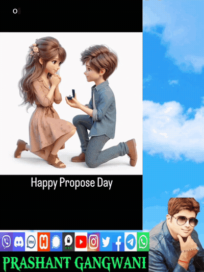 Boy Proposing To Girl Happy Propose Day GIF
