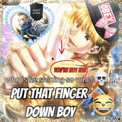 Boy Put That Finger Down GIF