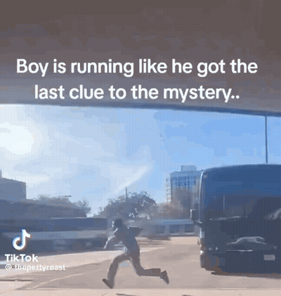 Boy Running To Solve Mystery GIF