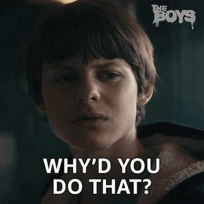 Boy's Face Why'd You Do That GIF