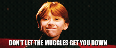 Boy Saying Don't Let The Muggles Get You Down GIF