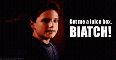 Boy Saying Get Me A Juice Box Biatch GIF