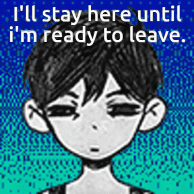 Boy Saying Ill Stay Here Until Ready To Leave GIF