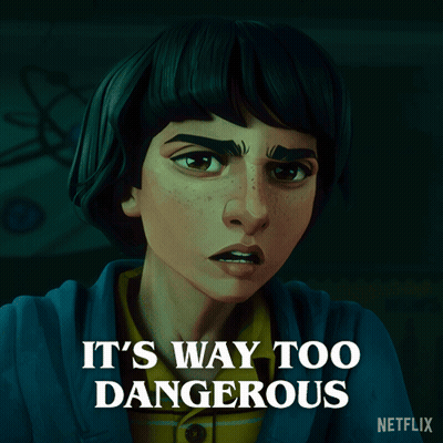 Boy Saying It's Way Too Dangerous GIF