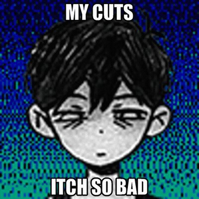 Boy Saying My Cuts Itch So Bad GIF