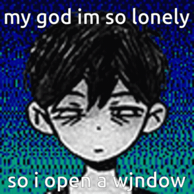 Boy Saying My God I'm So Lonely So I Open A Window GIF