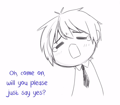 Boy Saying Oh Come On Will You Please Just Say Yes GIF