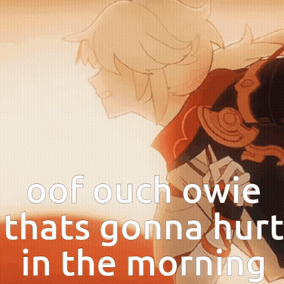 Boy Saying Oof Ouch Owie GIF