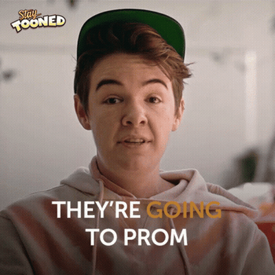 Boy Saying They're Going To Prom GIF