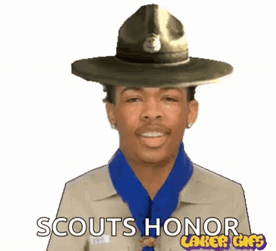 Boy Scout Saying Scouts Honor Laker Gifs GIF