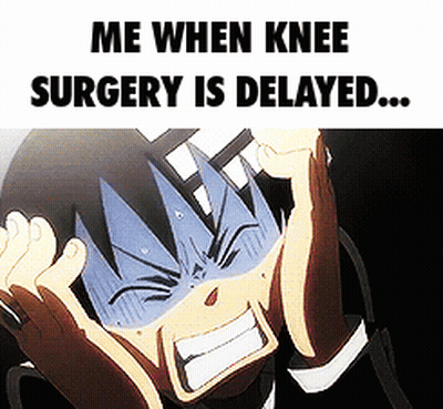 Boy Screaming Me When Knee Surgery Is Delayed GIF