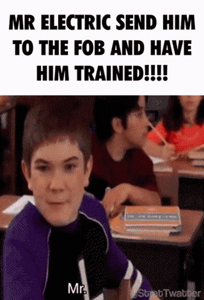 Boy Sitting At Desk Mr Electric Send Him To The Fob GIF