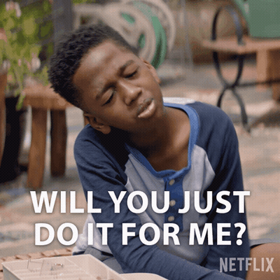Boy Sitting Eyes Closed Saying Will You Just Do It For Me Netflix GIF