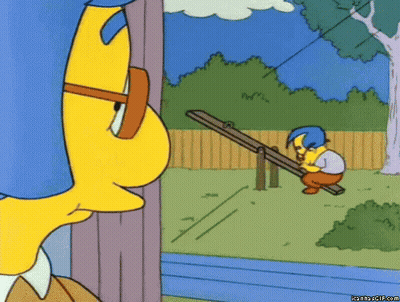 Boy Sitting Seesaw Icanhasgif.com GIF