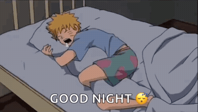 Boy Sleeping In Bed Saying Good Night GIF