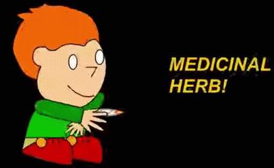Boy Smoking Cigarette Medicinal Herb GIF