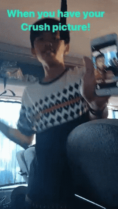 Boy Taking Selfie When You Have Your Crush Picture GIF