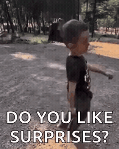 Boy Walking Dirt Road Do You Like Surprises GIF